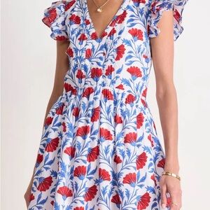 EUC Vineyard Vines Women’s Nora Floral Pintuck Voile Mini Dress